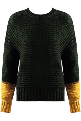 Green Cable Knit Jumpers 