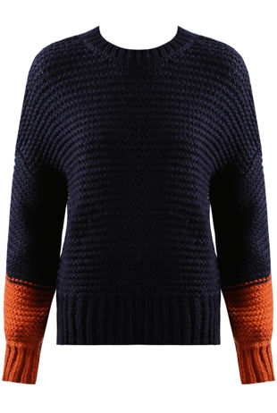 Navy Cable Knit Jumpers 