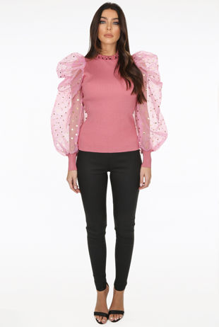 Black Waxed Skinny Jeggings