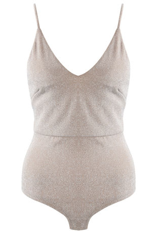 Rose Seamless Lurex Cami Bodysuit 