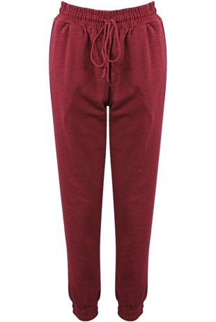 Burgundy Burnout Jogger Pants