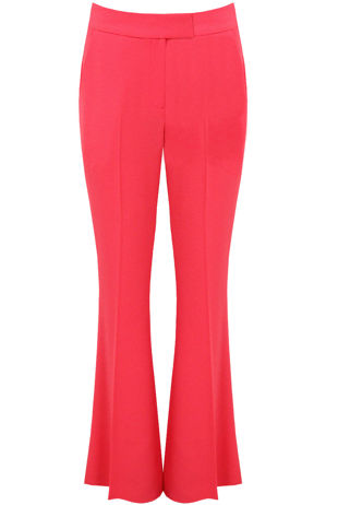 Pink Tailored Flared Trouser