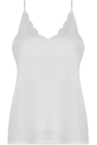 White Scallop Edge Cami