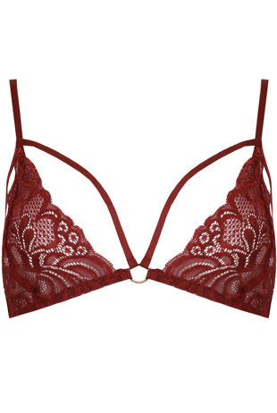 Wine Crochet Lace Bralet