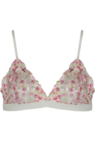Tropical Printed Lace Bralet