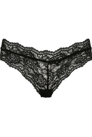 Black Crochet Scallop Knickers