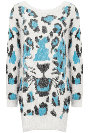 Tiger Detail Mohair Jumper