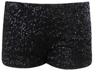Black Sequin Hot Pants