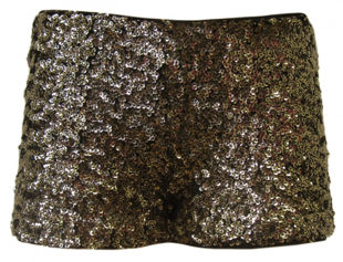 Gold Sequin Hot Pants