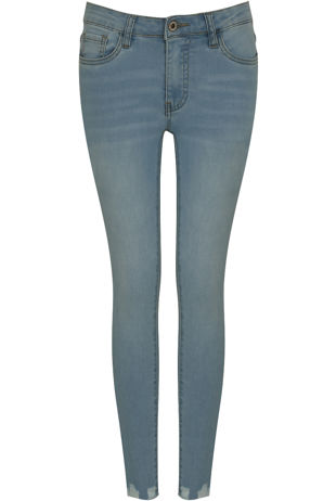 Denim Blue Side Stripe Skinny Jeans