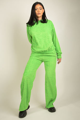 Towelling Tracksuit In Green
