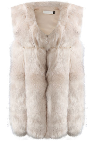 Rose Faux Fur Gilet 