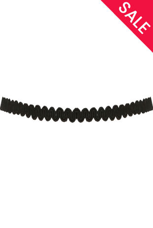 Black Zig Zag Lace Choker