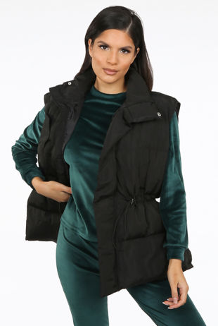 High Neck Padded Gilet 