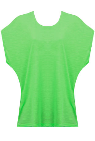 Neon Green Soft Touch Baggy Top