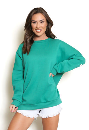 Green California Slogan Sweatshirt