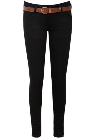 Black Belted Chinos