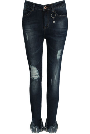 Ankle Grazers Raw Hem Jeans