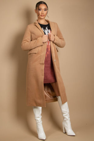 Camel Tailored Warm Overcoat