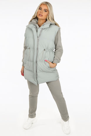 Gilet Loungewear Three Piece Set 