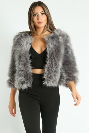 Shaggy Fur Cropped Jacket