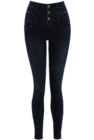 Burgundy Side Zip Skinny Jeans-Copy