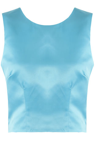 Pink Long Sleeve Lace Crop Top-Copy