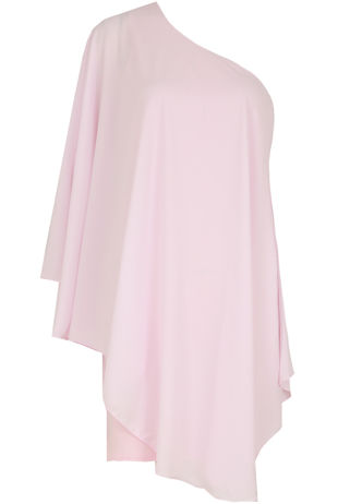 Rose One Shoulder Asymmetric Dress
