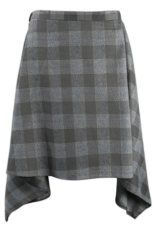 Glen Plaid Check Overlap Napkin Skirt