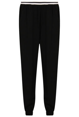Black & White Contrast Leisurewear Trouser