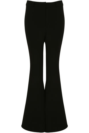 Bell Bottom Trousers in Black