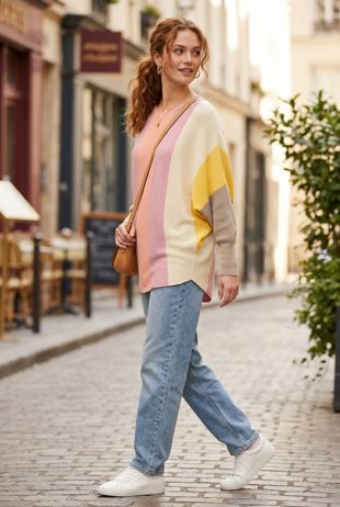 Bold Stripes Oversize Jumpers