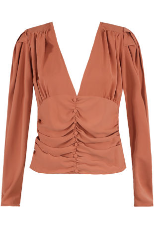 Rose Button Down Blouse