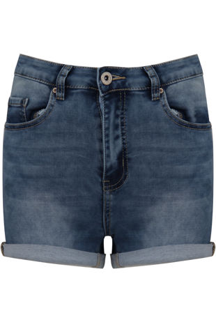 Denim Turn Up Shorts