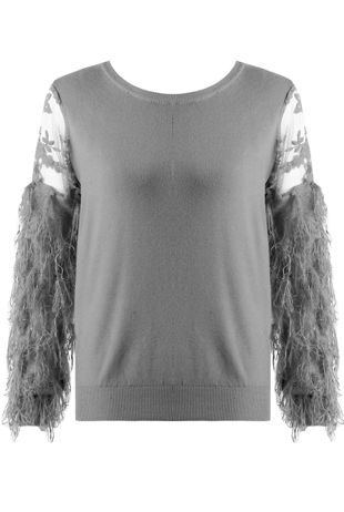 Feather Sleeve Jumpers With Lace Insert Mixed Pack