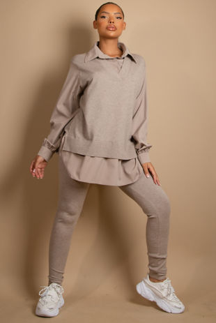 Knitted Jumper With Shirt & Trouser Co-Ord