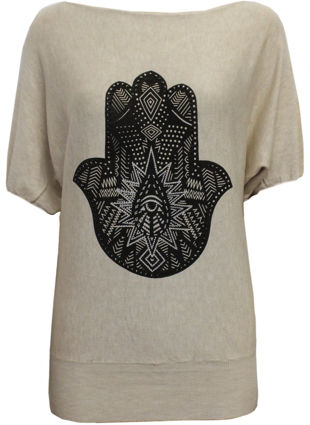  Beaded Aztec Palm Design Back Slit Jumper