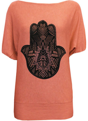  Beaded Aztec Palm Design Back Slit Jumper