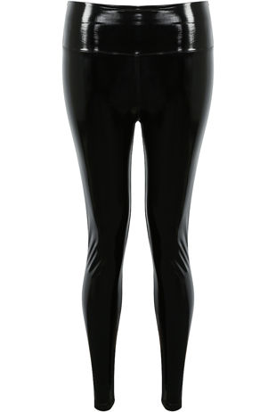 Vinyl PU Jeggings in Black