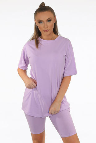 Oversized Soft Touch Cotton Loungewear Set 