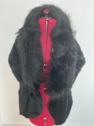 Black Faux Fur Pullover