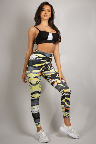 Zebra Print High Waist Push Up Leggings
