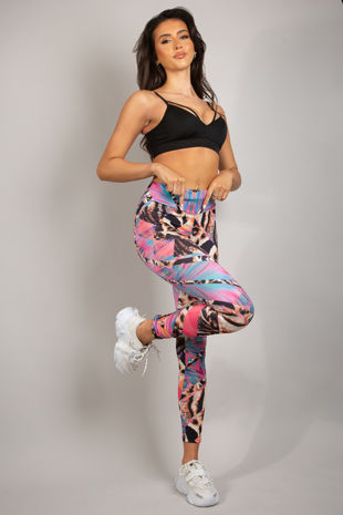 Tiger Print High Waist Push Up Leggings