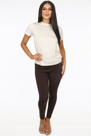 Brown Sports Active Leggings