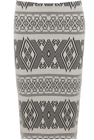 Floral Front Tie Up Asymmetric Skirt in NAVY-Copy