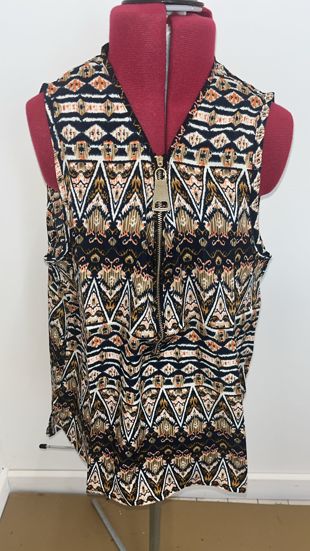 Multicolour Aztec Print Top
