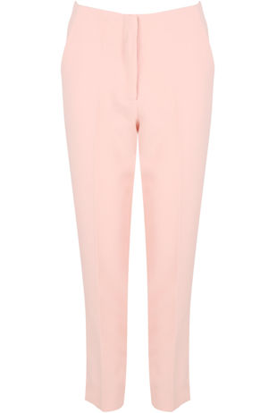 Pink Tailored Cropped Pants