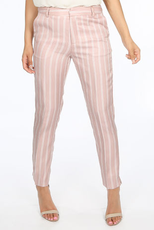 Rose Stripes Tailored Trousers