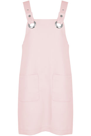 Pink O Ring Dungaree Dress