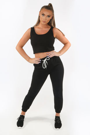Black Tank Top Loungewear